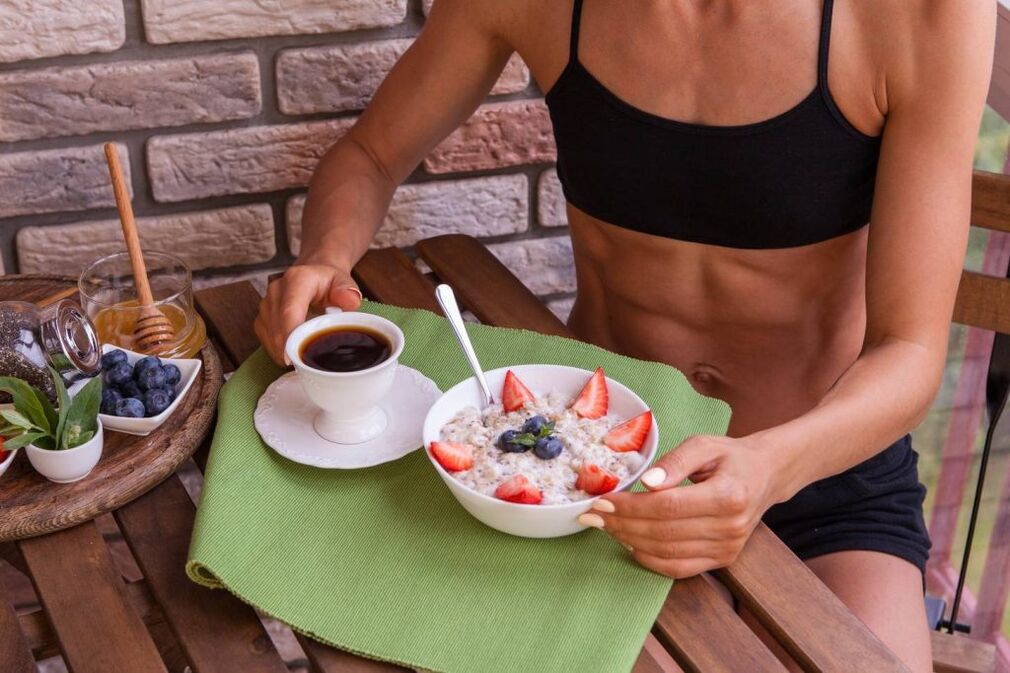 控制卡路里的健康早餐减肥